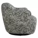 Carlisle Sage and Blue Upholstered Swivel Accent Chair