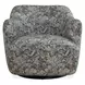Carlisle Sage and Blue Upholstered Swivel Accent Chair