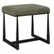 Midas Moss and Bronze Upholstered Small Accent Bench
