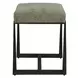 Midas Moss and Bronze Upholstered Small Accent Bench
