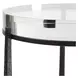 Midas Dark Bronze Round Crystal Top Accent Table