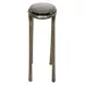 Riverton Antique Brass Oval Glass Top Accent Table