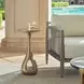 Arlington Antique Brass Outdoor Oval Accent Table