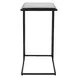 Alden Black Rectangular Glass Top Accent Table