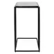 Alden Black Rectangular Glass Top Accent Table