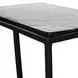 Alden Black Rectangular Glass Top Accent Table