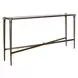 Fairmont Antique Brass Rectangular Glass Top Console Table