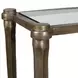 Fairmont Antique Brass Rectangular Glass Top Console Table