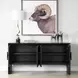 Arlington Black 4 Door Accent Cabinet