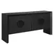 Arlington Black 4 Door Accent Cabinet