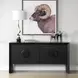 Arlington Black 4 Door Accent Cabinet