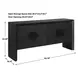 Arlington Black 4 Door Accent Cabinet