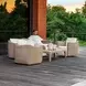 Kingsley Oyster White Outdoor Living Room Set