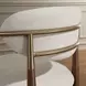 Moxie Off White and Walnut Upholstered Counter Height Stool