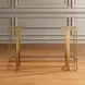 Grafton Gold Rectangular Glass Top Console Table