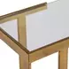 Grafton Gold Rectangular Glass Top Console Table