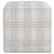 Fairmont Porcelain Plaid Upholstered Square Ottoman
