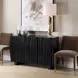 Monterey Black 3 Door Accent Cabinet