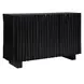 Monterey Black 3 Door Accent Cabinet