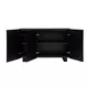 Monterey Black 3 Door Accent Cabinet