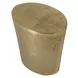 Prescott Antique Brass Oval Accent Table