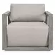 Carlisle Dove Upholstered Outdoor Lounge Chair