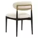 Alden Off White Upholstered Dining Chair Set of 2