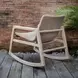 Prescott Twisted Oatmeal and Cerused Wheat Outdoor Rocking Chair