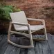 Prescott Twisted Oatmeal and Cerused Wheat Outdoor Rocking Chair