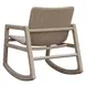 Prescott Twisted Oatmeal and Cerused Wheat Outdoor Rocking Chair