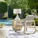 Prescott Twisted Oatmeal and Cerused Wheat Outdoor Rocking Chair