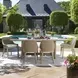 Carlisle Cerused Wheat Outdoor 92" Rectangular Dining Table
