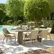 Carlisle Cerused Wheat Outdoor 92" Rectangular Dining Table