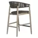 Belmont Java and Cerused Wheat Outdoor Counter Height Stool