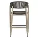 Belmont Java and Cerused Wheat Outdoor Counter Height Stool