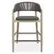 Belmont Java and Cerused Wheat Outdoor Counter Height Stool