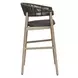 Belmont Java and Cerused Wheat Outdoor Bar Stool