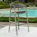 Belmont Java and Cerused Wheat Outdoor Bar Stool