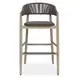 Belmont Java and Cerused Wheat Outdoor Bar Stool