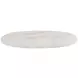 Loggia White and Aria Oval Travertine Top Console Table