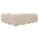 Live Beautifully Beige Performance Fabric 5 Piece Modular Power Reclining Optimus Sectional with Power Headrest