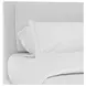 Grant Snow Performance Fabric King Upholstered Pillow Back Shelter Bed