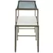 Sonoma White and Gold Rectangular Glass Top Nesting Console Table