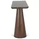 Caldera Dark Oak and Lava Marble Top Console Table