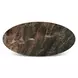 Caldera Dark Oak and Lava Marble Top 90" Oval Dining Table
