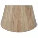 Caldera Light Oak and White Travertine Top 48" Round Dining Table