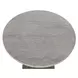 Caldera Light Oak and White Travertine Top Round Side Table