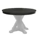 Rylie Black 48" Round Game Top Dining Table with Storage