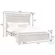 Madison Ridge Natural Bark King Panel Bed with Chest Footboard