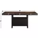 Bermuda Black Extendable Rectangular Counter Height Dining Table